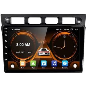 Dubbele DIN Android 14 autoradio voor Kia Morning Picanto 2004-2007 9 Duim QLED Touch screen-met Draadloze Carplay Android Auto GPS navigatie 4G WiFi Stuurwielbediening achteruitrijcamera(P5 4G+WIFI 8