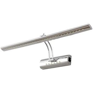 LED-fotolicht, LED Light 9W 55cm RVS Badkamer Wandlampen Wandkandelaars Verlichting Met Schakelaar Voor Volledige Verlichting (Color : 2700-3500K, Size : 9W)