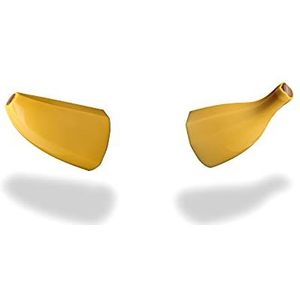 Banaan voor Helm | Magnetische bevestiging | Verwisselbaar | Helmaccessoire voor fietshelm, skihelm, motorhelm, snowboardhelm | paar (helm niet inbegrepen)
