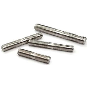 Dubbele kopschroeven met dubbele schroefdraad van roestvrij staal 304 A2 madenschroeven M4-M8 (M6 x 40 3 stuks)