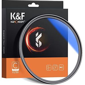 K&F Concept MCUV Ultra Slim Glasfilter UV-filter Waterdicht Multi gecoat lensbeschermingsfilter Compatibel met Canon Nikon Sony Alle DSLR-camerafilter (77 MM)