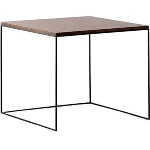 Moderne Woonkamertafel IJzeren Salontafel, Kleine Salontafel, Eenvoudige Kleine Vierkante Tafel, Vierkante Bijzettafel, Hoektafel, Melktheetafel Koffietafel