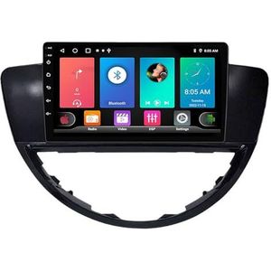 Dubbele DIN Android 14 autoradio voor Subaru Tribeca 2004-2014 9 Duim QLED Touch screen-met Draadloze Carplay Android Auto GPS navigatie 4G WiFi Stuurwielbediening achteruitrijcamera(P3 WIFI 4-Core 2G