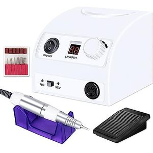 Elektrische nagelvijl, 35000 RPM Elektrische Nagel Boor Machine, Manicure Pedicure Bestanden Gereedschap Kit, Nagel Polijstmachine Slijpen Beglazing Machine for Gel Polish voor zowel natuurlijke als k