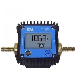 Flowmeter, G1/4"" G1/2"" Micro Flow Digitale Displaymeter, ar Flowmeter Benzineolie Hydraulische olie Sojaolie Water 0,1-10L/min Pagode voor vloeistoffen(0.2-10PLM 10mm)