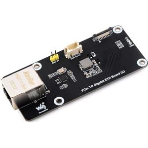 PCIe TO Gigabit RJ45 Ethernet Adapter Board (C) for Raspberry Pi 5,Supports Raspberry Pi OS,10/100/1000Mbps Network Standard,PICe x1 GEN2 Mode