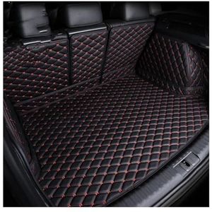 Kofferbakbeschermer Auto Kofferbakmatten Voor Fit 2021 Volledig Omsloten Waterdicht En Antislip Auto-accessoires Interieurkussen Auto Kofferbakmatten(Black red B)