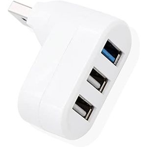 3-Poorts USB Hub USB3.0 Splitter Laptops Docking Station Extender Computer PC Muis Telefoon Opladen Transmissie Adapter Kantoor Witte Plastic Case