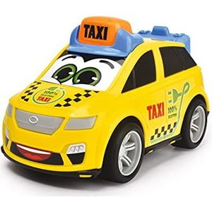Dickie Toys – Een van de drie verschillende opwindauto's, taxi's, brandweerauto, politieauto, ideaal voor baby's vanaf 12 maanden, 204112002, meerkleurig