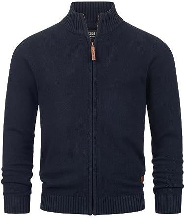 INDICODE JEANS Gebreid vest 'Lut'  navy