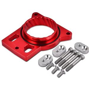 Gasklepstandsensors auto Gasklephuis-afstandsstuk Voor Silverado 1500 Voor Sierra 4.8L/5.3L/6.0L Voor Escalade Voor Yukon 1999-2007 Gasklephuis Inlaatspruitstuk(Rood)