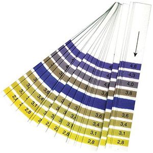 pH-Teststrips 2.8–4.6 – 20 Stuks, Nauwkeurige Meting, Voor Fermentatie, Wijn en Bier