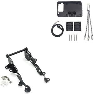 Installatie GPS-navigatieframe VOOR BMW F750GS F850GS F 750 850 GS 2018-2022 Motorfiets Scherm Richter GPS Telefoon USB Draadloos Opladen Navigatie Beugel Stand Navigatie Beugel(USB and Stand)