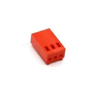 ChunLK Computer 3Pin Fan Man Vrouw Connector Behuizing Computer Fan Behuizing-10 Sets(No pins,Red 3pin set)