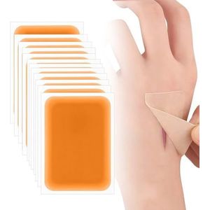 KLINNA 12 stuks waterdichte tattoo-afdekking, tattoo-stickers, ultradunne en ademende camouflageband, licht verband voor de onzichtbare afdekking van littekens