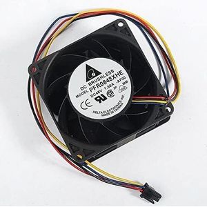 For - 13800RPM, 144.2 CFM, Low Noise High-Performance 8038 8CM PFR0848XHE -AF00 DC48V 1.50A 4-Wire Server Fan LMNCBVYA