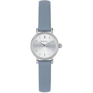 Breil Darling EW0702 women's only time watch, gray background, leather strap