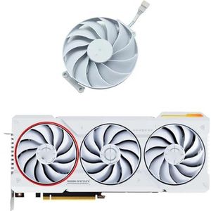 CF9015U12D 7PIN RTX4070 Ti GPU vervangende ventilator voor Asus voor GeForce RTX 4070 SUPER TUF WHITE OC grafische(A-Fan)