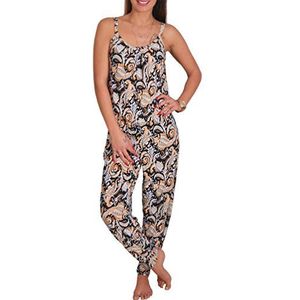 Candygirls dames sexy paisley overall jumpsuit eendelig stretch broek pak party ballon Aladin 1965