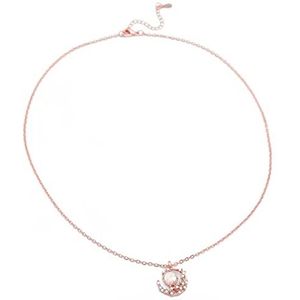 Ketting, Gouden/Zilver/Rose Gouden Bloem Vine Moon Sleutelbeenketting Maanhals voor dames (Rose goud) Gelukkig huis