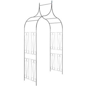 Tuinboog 150x34x240 cm ijzer zwart kopen