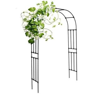 Boog Garden Trellis, metalen prieel voor klimplanten, tuinboog trellis voor bruiloft, feest, bruidsbal, tuin, bloemendecoratie, eenvoudig te installeren