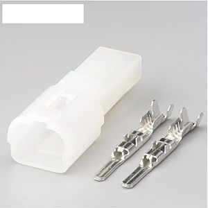 2/5/10/20 / 50 sets 1/2 pin Besneeuwde mannelijke vrouwelijke auto motorfiets elektronische bedrading harnas connector connectoren 7122-1520 7123-1520(2p male,20 sets)