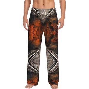 Herfst Track Mannen Lange Lounge Wear Broek Nachtkleding Pyjama Bodems Nachtkleding Met Zakken En Trekkoord, Wit, S