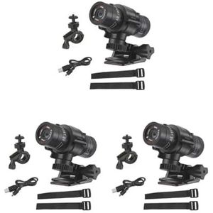 Tityvirnix 3 set Legering Motorhelm DVR Video Camera Verwijderbare 600 mAh DC 5 V Batterij Werkt 120 Graden 30fps Waterdichte Mini Camcorder