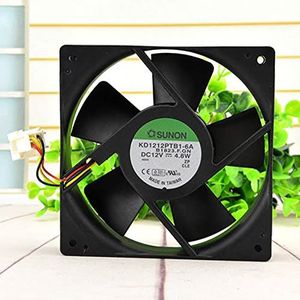 Original KD1212PTB1-6A 12V 4.8W 12025 12CM double ball chassis power cooling fan