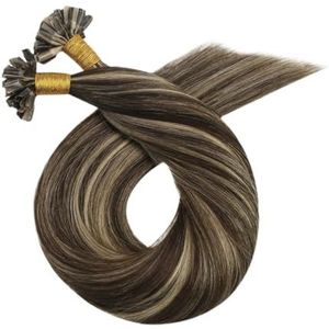Nails Tip Hair Extensions Echt Menselijk Haar Haarmachine Remy For Vrouwen Rechte Utip Extensions Gemakkelijk Te Gebruiken(P4-27,18inches)