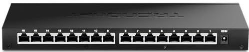 TRENDnet - TEG-S3160 - 16-Port Unmanaged 2.5G Desktop Switch - Zwart - Ethernet