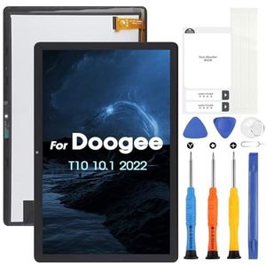 ARSSLY LCD-display voor Doogee T10 LCD-scherm voor T10 vervanging van het scherm voor Doogee T10 touchscreen, digitizer, volledige montage met reparatiekit, zwart