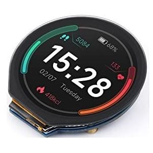 1.28inch Round Touch LCD Display Module for Raspberry Pi,Raspberry Pi Pico,Arduino,240×240 Resolution 65K RGB Colors IPS Screen with GC9A01 Driver and CST816S Chip,SPI/I2C Interface