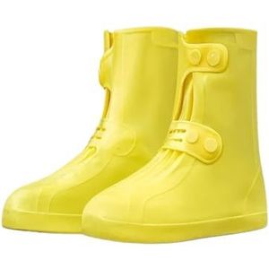 YDYAENIO Waterdichte Tuinlaarzen Heren Mannelijke Schoenen Covers Motorfiets Lichtgewicht Galoshes Zwarte Biker Mannen Regenlaarzen Outdoor Wellies Waterdicht (Geel 21 cm, 43)