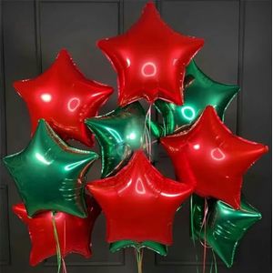Vrolijke Kerstballonnen Herten Rood Groen Snoep Lollipop Kerstballen 2024 Gelukkig Nieuwjaar Festival Feestdecoratie Opblazen -mix5pcs-als afbeelding