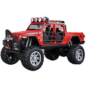 Schaal afgewerkte modelauto 1:32 Voor Jeep Wrangler Rubicon Simulatie Legering Off-road Auto Model Gegoten Geluid Licht Speelgoed Voertuig Jongen Gift Miniatuurreplica-auto (Color : Gold)