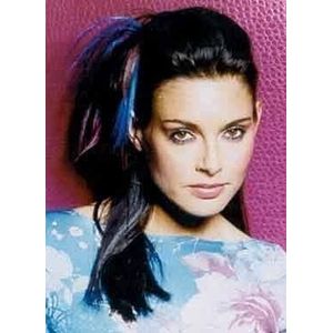 Crazybopper soort. (d-braun oder schwarz) Haarsträhne mit Clip, bitte Farbe angeben