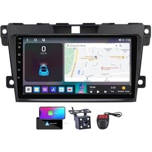 Android 13 9 Inch 2 Din QLED Autoradio Voor Mazda CX7 CX-7 ER 2009-2012 - Camera DVR GRATIS - Steun Carplay Android Auto DSP Stuurwiel FM RDS DAB WIFI 4G Bluetooth 5.0 Split-Screen(NF-6)
