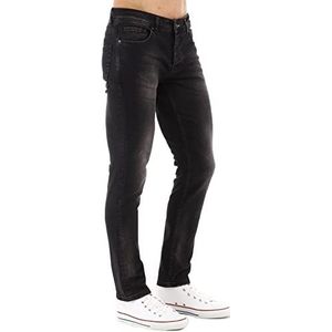 CEDY DENIM Heren jeans slim fit stretch jeansbroek design van het nieuwe seizoen hoogwaardige jeans broek voor mannen CD300, antraciet, 30W / 32L