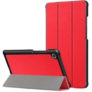 Flip Stand Case Geschikt for Lenovo Tab M7 TB-7305F TB-7305X TB-7305i Tablet Cover Slanke Magnetische Beschermende Shell Skin(Color:Red)