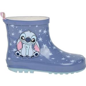 CERDÁ LIFE'S LITTLE MOMENTS Stitch regenlaarzen voor kinderen, van waterdicht rubber, antislip zool, uniseks, Blauw, 29 EU