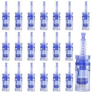 20 stuks microneedling naalden, 12 reservenaalden voor dermaren, reservekoppen voor het verwijderen van acne, littekens en obesitasrimpels