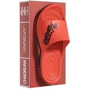 Bathroom slippers， EVA-pantoffels for dames in de zomer - lichtgewicht sandalen met dikke zool for binnenhuisgebruik,House slippers(Red,44 EU)