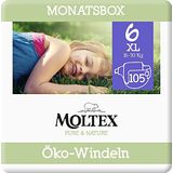 Moltex Pure & Nature Eco luiers maat 6 XL (17-28 kg) maanddoos 105 biologische luiers