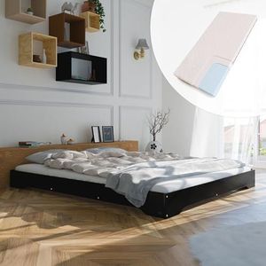 ONNUVO Tokyo Bedframe voor tweepersoonsbed, 160 x 190 cm, Italiaans merk, versterkte lattenbodem, hoogwaardige materialen en afwerking, geluidsabsorberend lattensysteem, eenvoudige en snelle montage