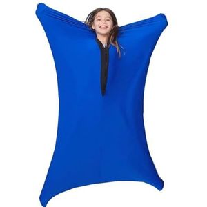 TRQQWEQQ Sensorische lichaamssok voor volwassen sensorische sokken voor kinderen autisme full-body wrap rekbare body sox om stress te verlichten Geschikte leeftijd 3-18 (donkerblauw, M/M)