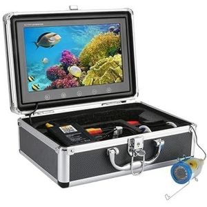 Draadloze HD-camera for onderwatervissen, 10 inch TFT 720P, video-opname van 150 graden voor zee-, meer-, boot- en kajakvissen(White LEDs 20M Cable)