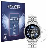 Savvies Tempered Glass Screen Protector voor Michael Kors Access Lexington 2 (3 Stuks) - 9H Gehard Glas Scherm Beschermer