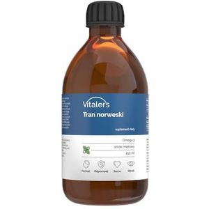 Vitaler - Omega-3 Noorse Levertraan - Mint Smaak - 1200 mg - 250 ml